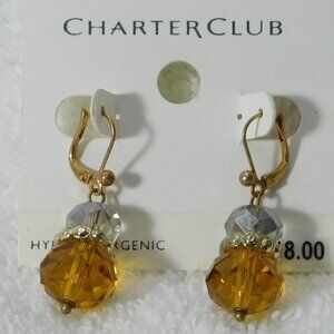 Charter Club Multi Color Drop Earrings
